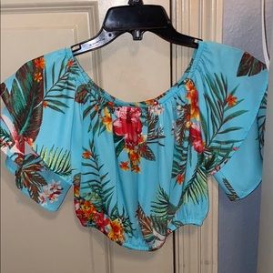 Floral crop top